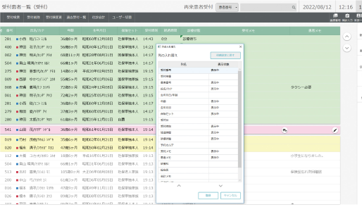 表示切替・ソート機能